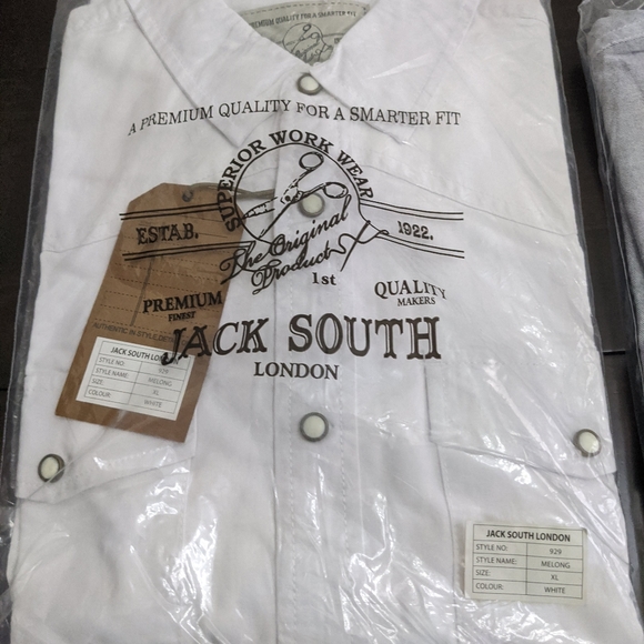 Jack South London Button Up Snap Men's XL 3 Colors - Picture 2 of 3